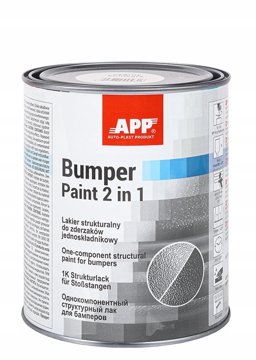 Краска Bumper Paint серый, структурный, полуглянцевый, d