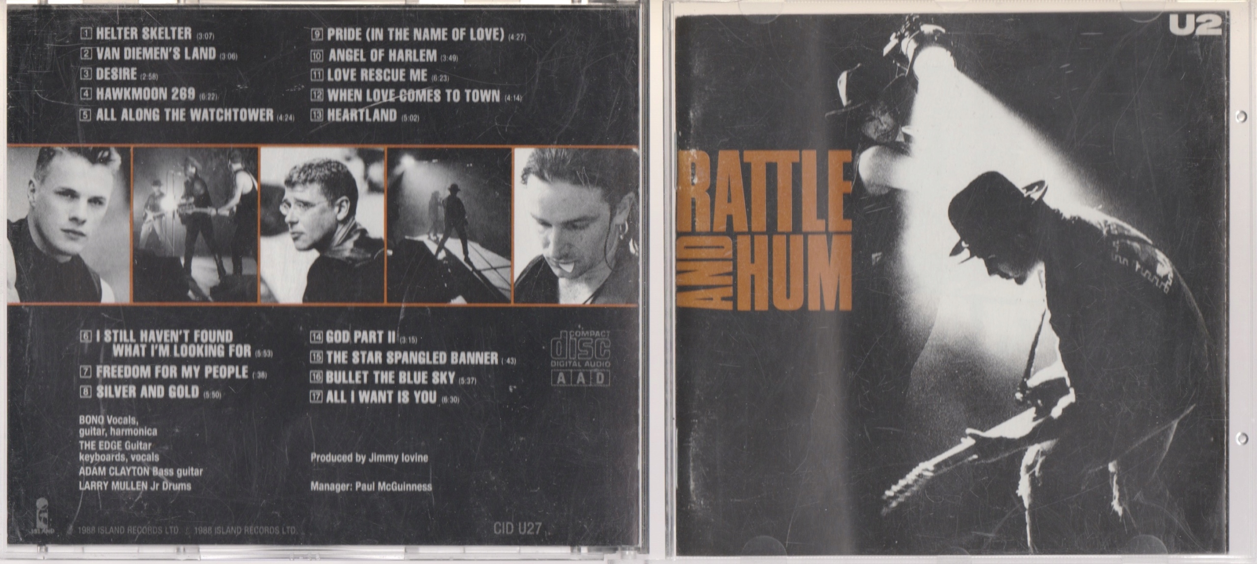 Płyta CD U2 Rattle And Hum I Wydanie _________________ 12448272681
