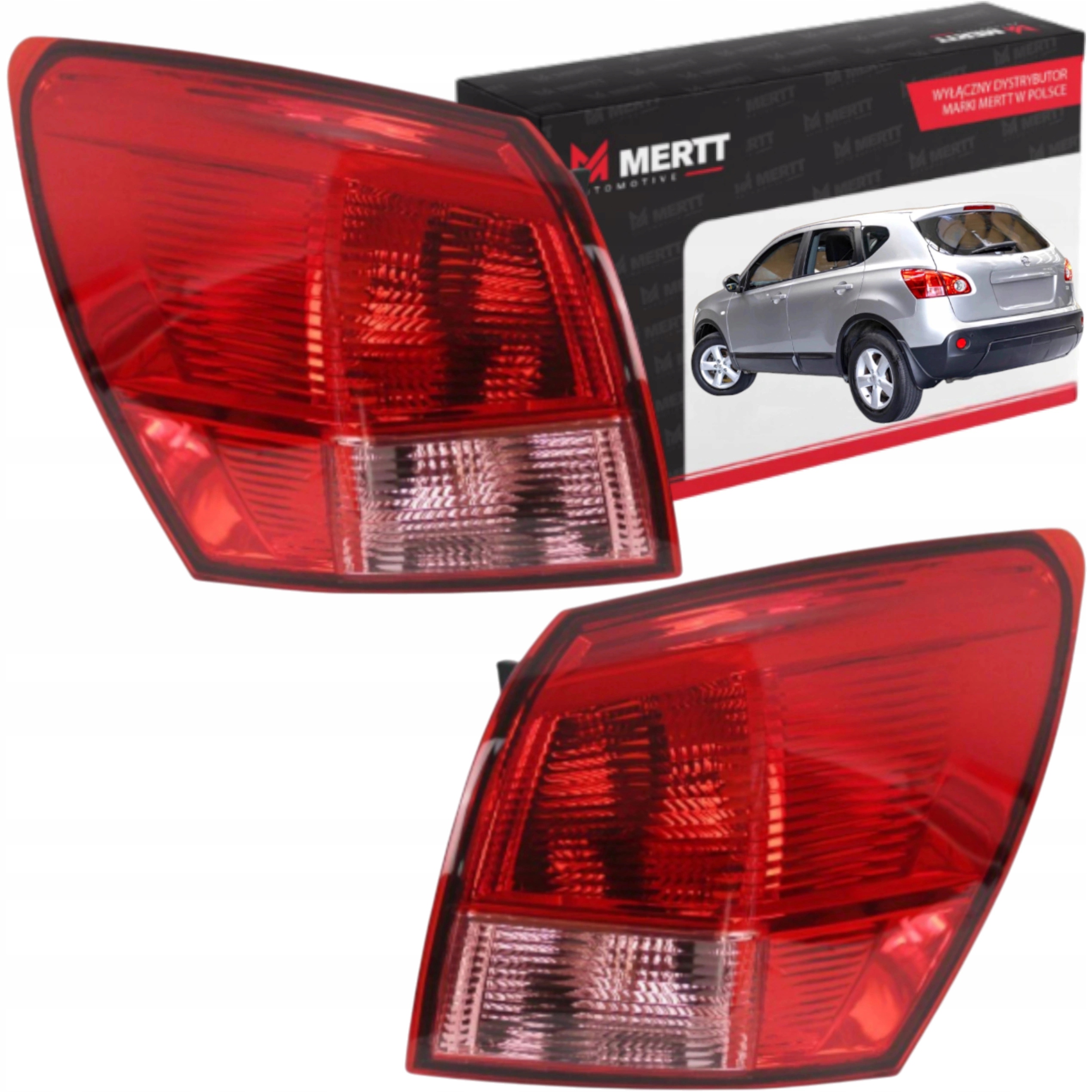 Zadní Světla Vnější Pravá Nissan Qashqai 2007-2010 Komplet