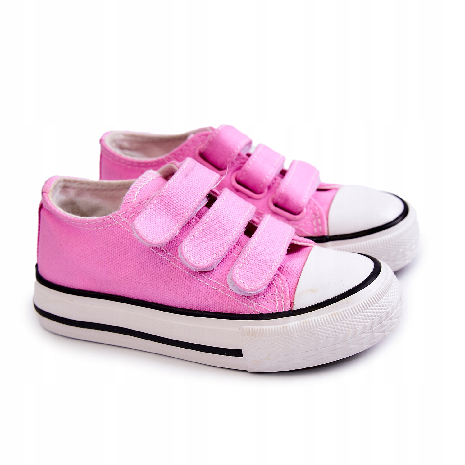 

Dziecięce Klasyczne Trampki Na Rzepy Różowe 28