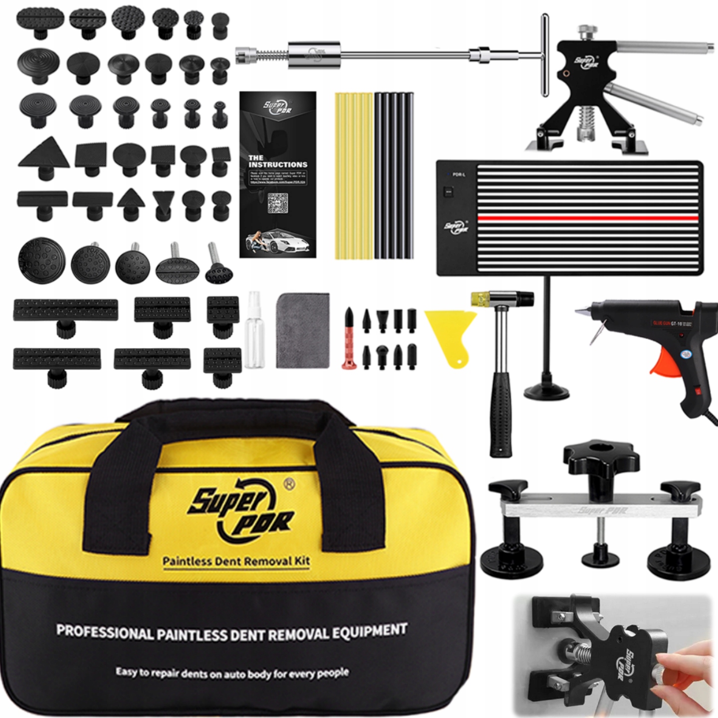 Sada Pro Odstraňování Promáčklin Pdr Nástroje Pro Vytahování Promáčklin Auto