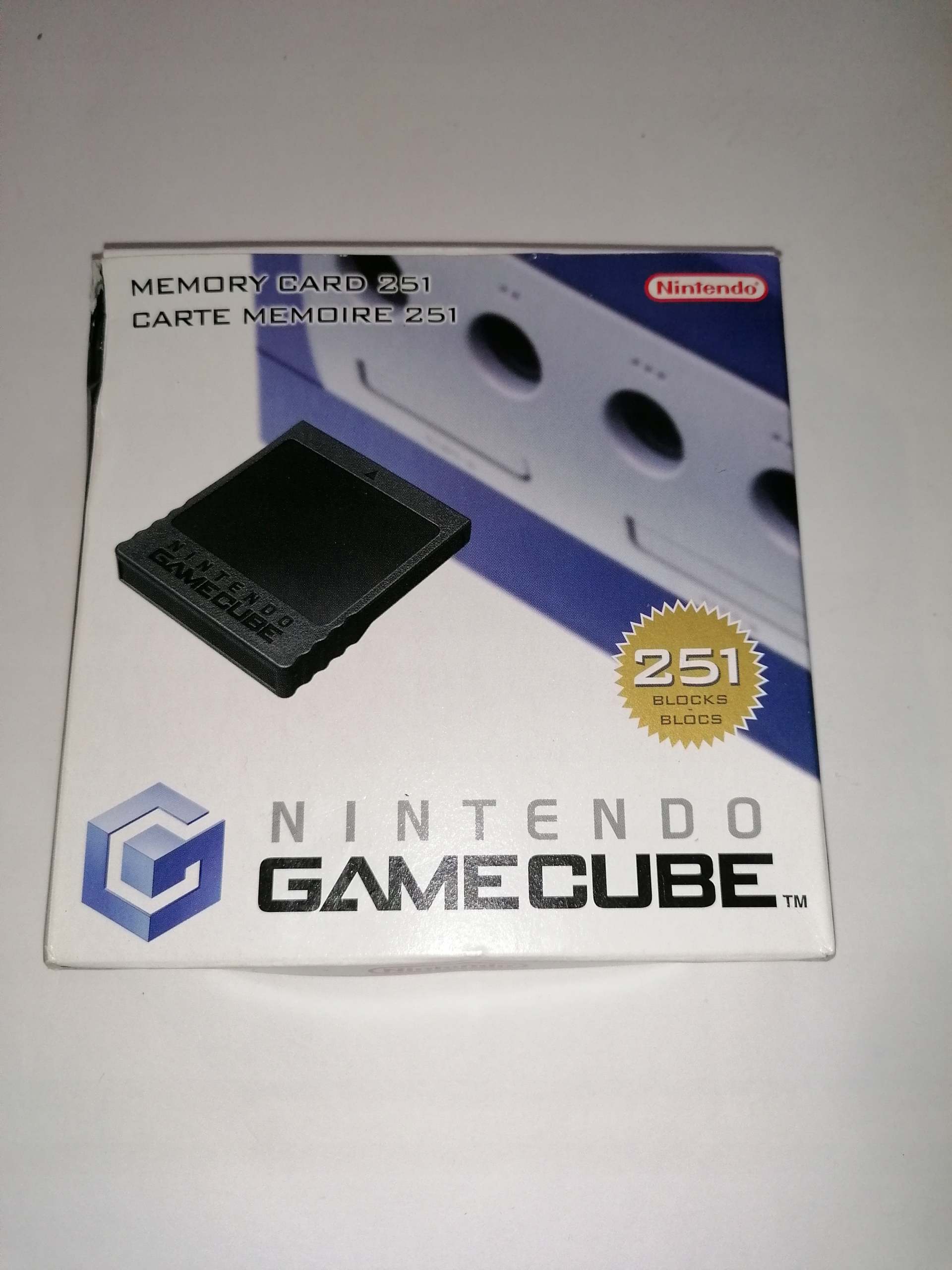 ORYGINALNA KARTA PAMIĘCI GAMECUBE / WII DOL-008 SZARA