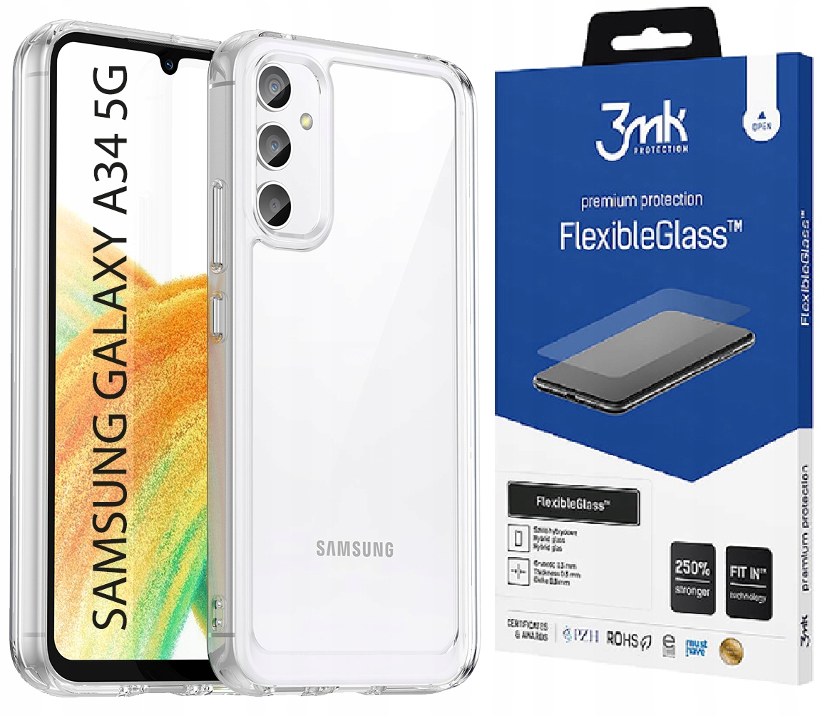 

Pancerne Etui do Samsung Galaxy A34 5G i Szkło 3MK