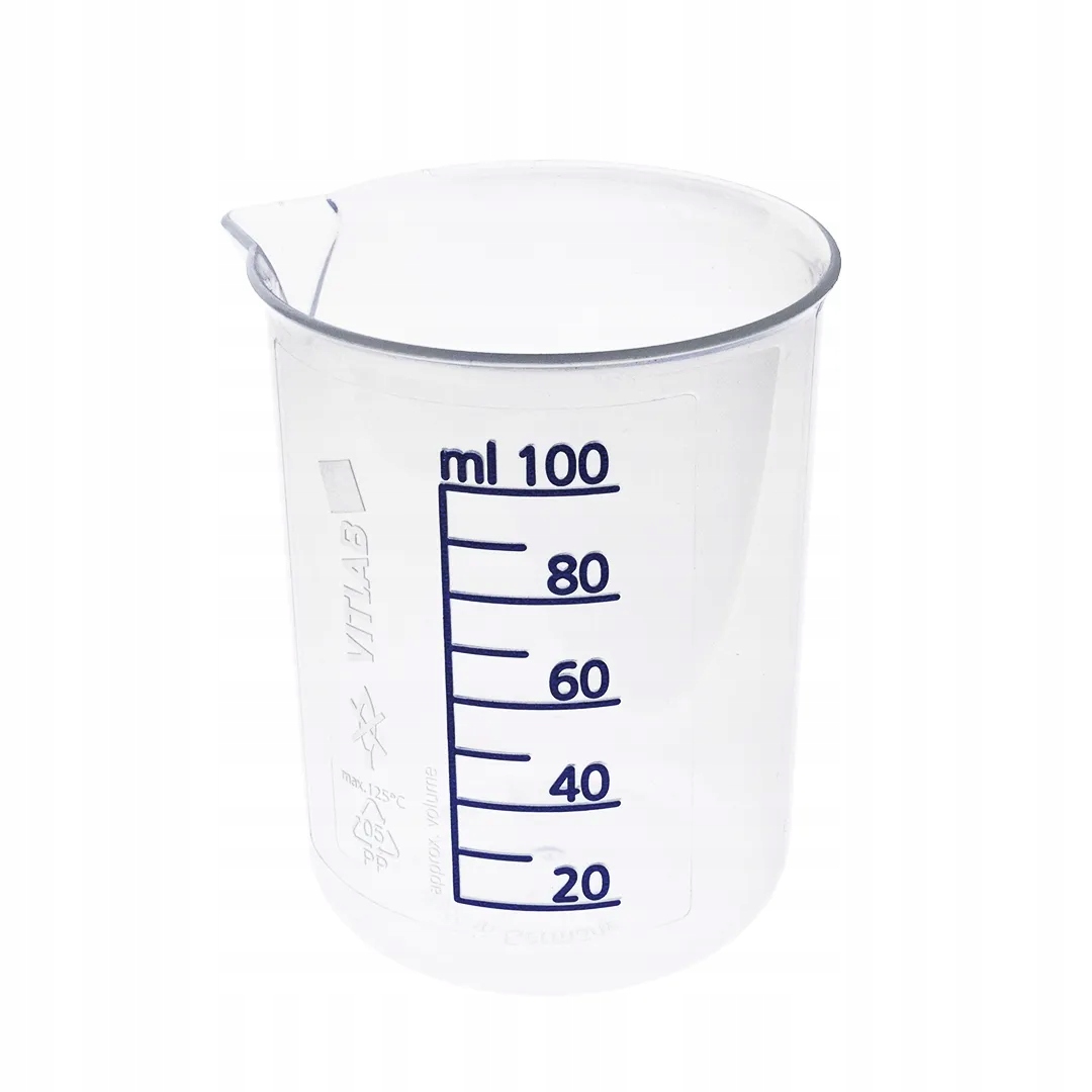 Zlewka bez ucha z Pp 100 ml skala malowana Vitlab