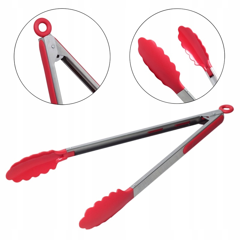 SZCZYPCE KUCHENNE ŁAPKI DO SAŁATEK MIĘSA 35,5cm Długość 35 mm