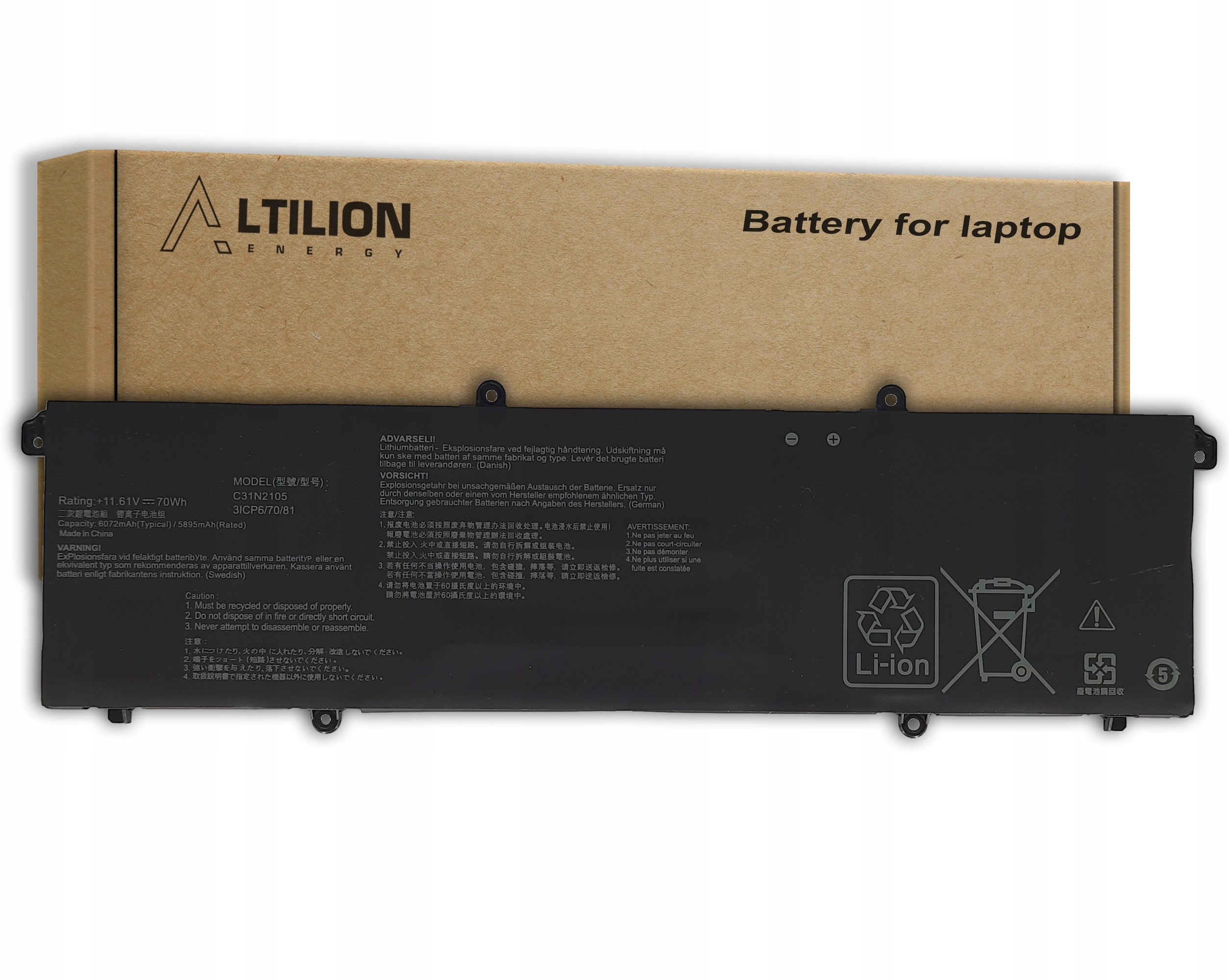 Batéria Altilion Energy C31N2105 kompatibilná s Asusom