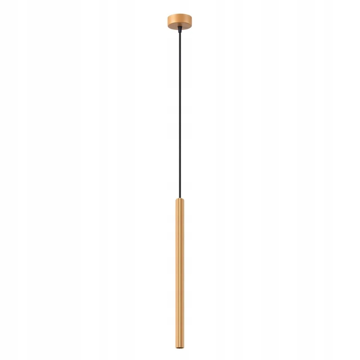 Závěsná lampa bodová zlatá ozdobná tuba 50 cm nad stůl ostrov bar Sollux