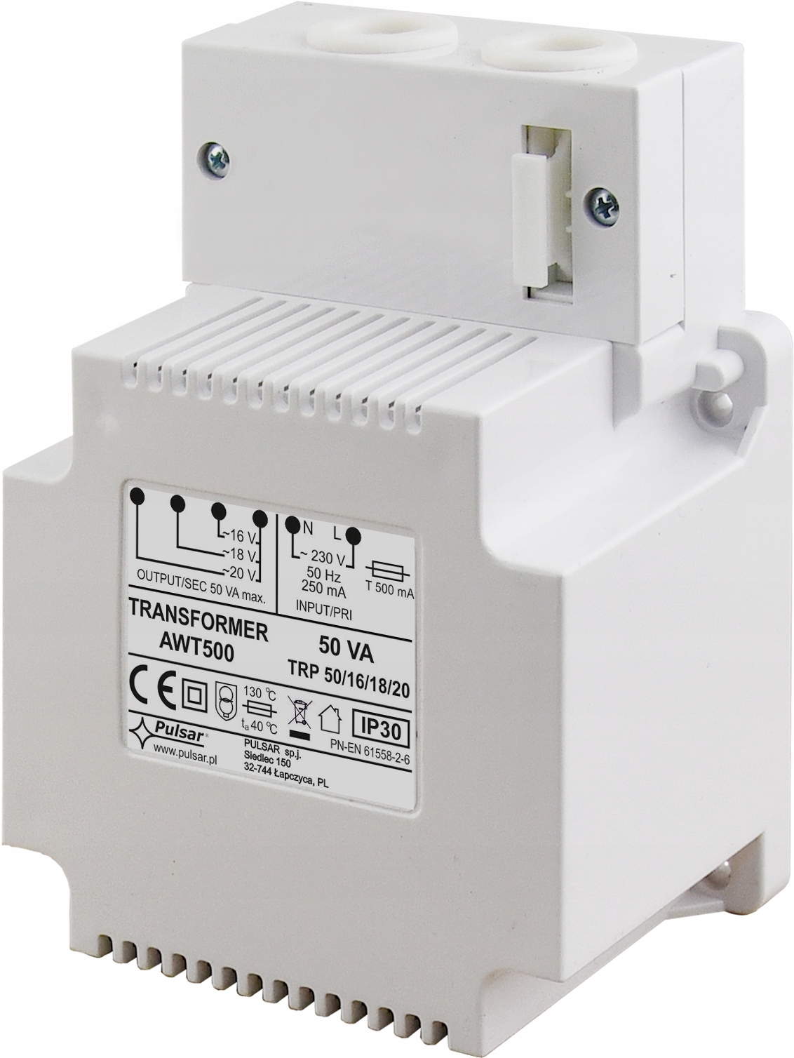 Transformátor AWT500 TRP50VA/16V/18V/20V Pulsar