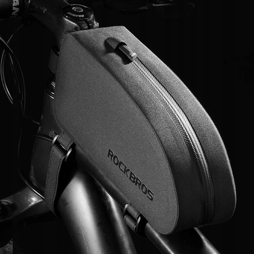 Torba rowerowa Rockbros AS-019-1 wodoodporna na ramę - czarna Pojemność 1.6 l