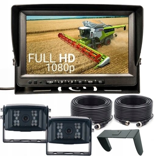 AHD9016 Sada 2 Cúvacích Kamier Monitor LCD 9" 12-36V Full Hd Sony Tir Bus