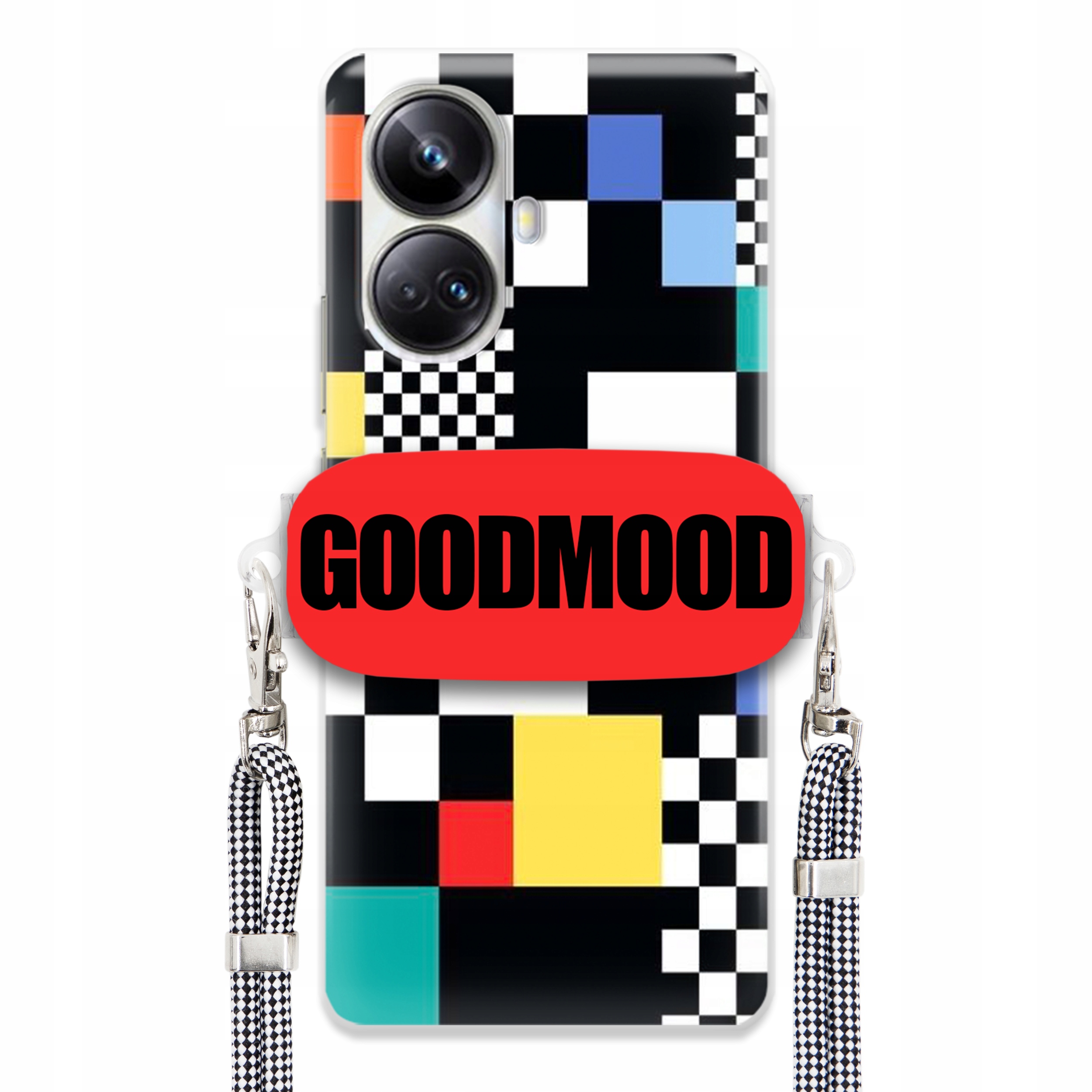 Pouzdro Pro Realme 10 Pro Plus 5G Case Držák Na Vodítko Zebra Telefonu Pixelart Wz