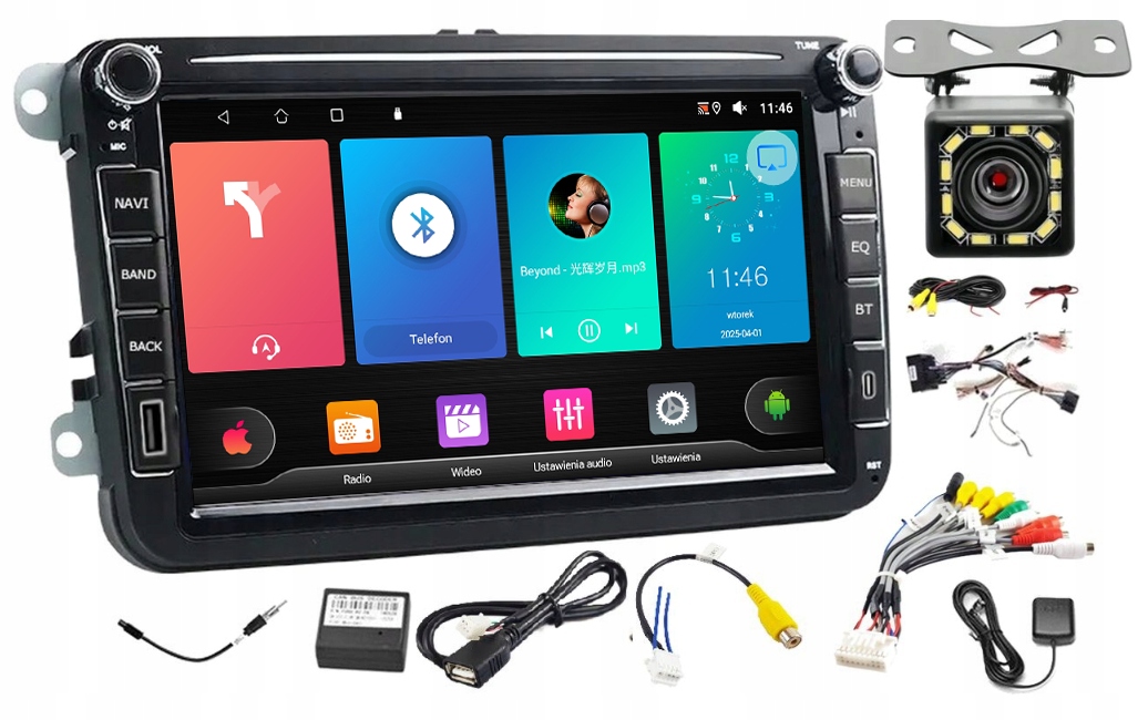 Rádio Navigácia Gps Andorid Seat Leon II 2005-2012 Wifi Usb 6GB 128GB