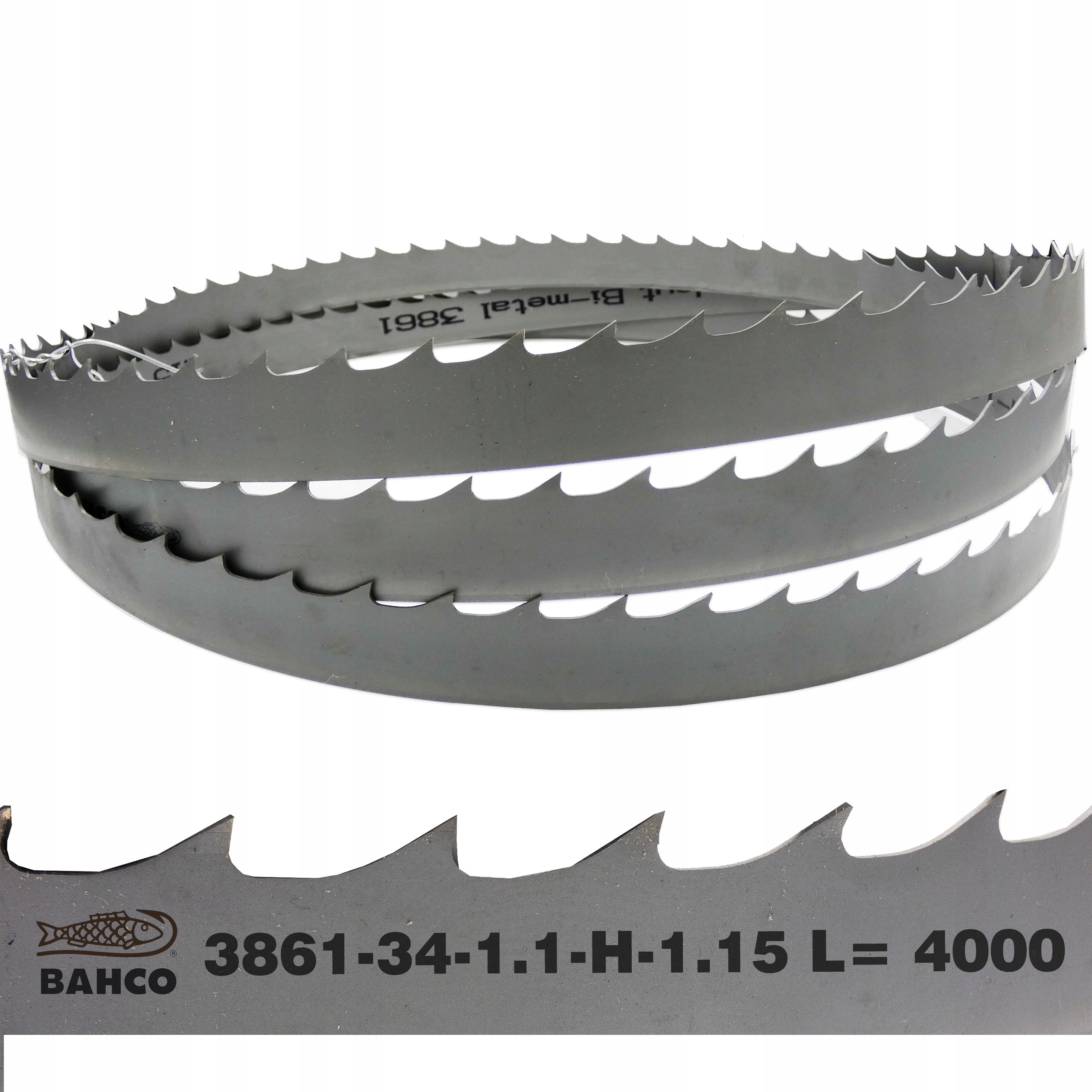 Piła taśmowa Bahco Piła trakowa bimetal 3861 34x1,1x4000 180 Z