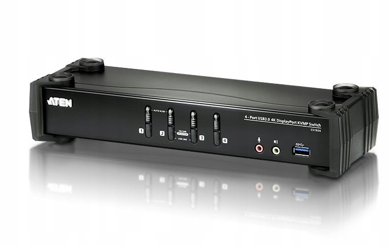 Aten Přepínač 4 portový Usb 3.0 4K Dp Kvmp Switch CS1924-AT-G