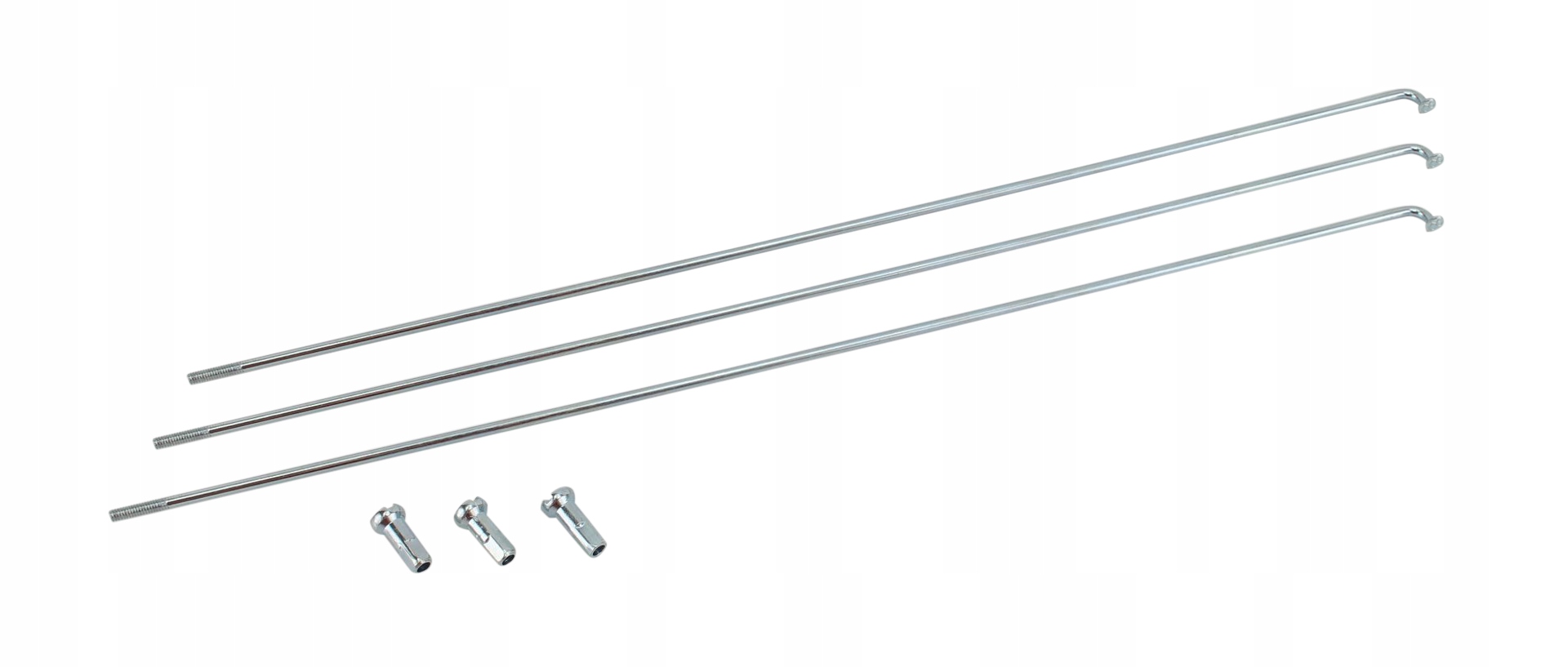 Szprychy Rowerowe Srebrne 89mm Nakrętki 144szt