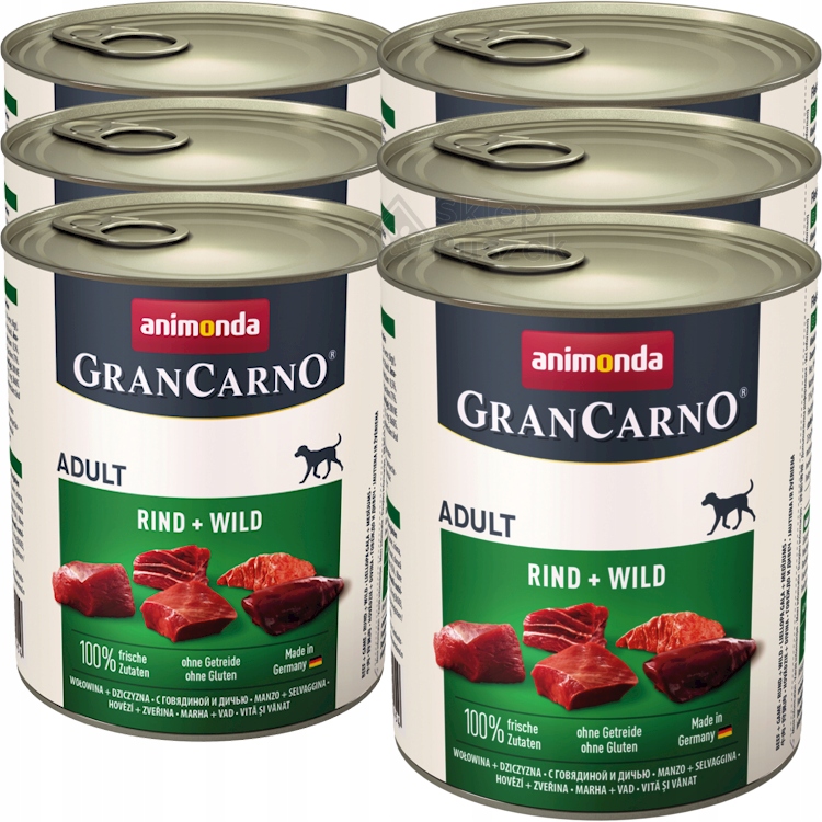 Levně Animonda GranCarno 6x800g Zvěřina
