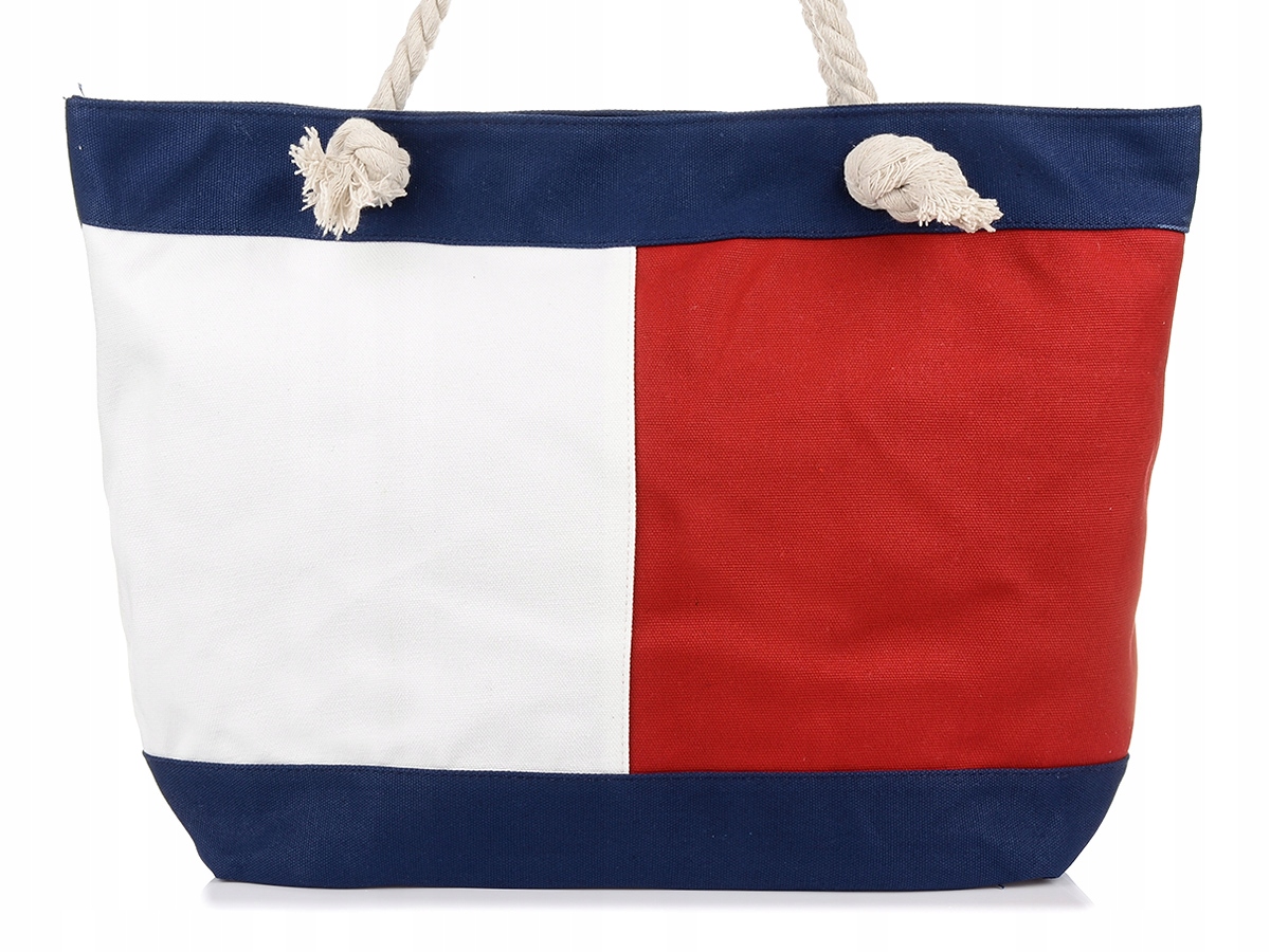 

Torba Plażowa słomkowa pasy Bellugio