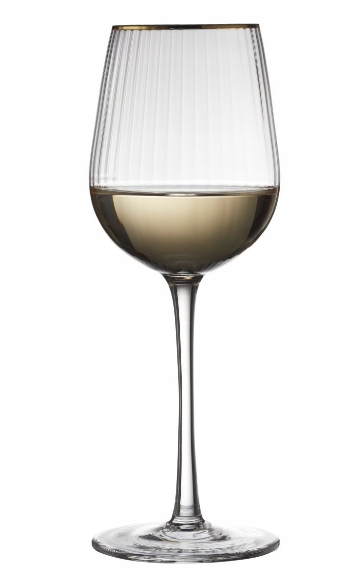 Lyngby Palermo 4 Skleničky na bílé víno, zlaté