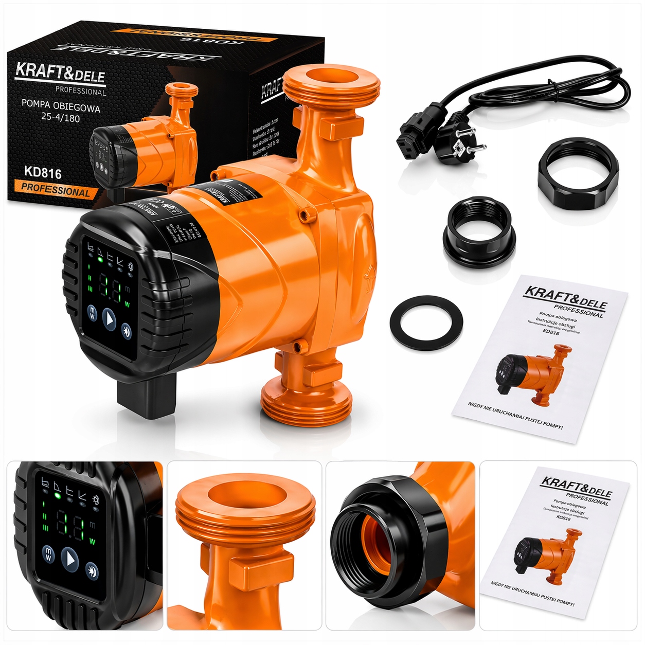 Oběhové Čerpadlo 55 L/min 230 V Elektronické LCD Pro Instalaci Po KD816