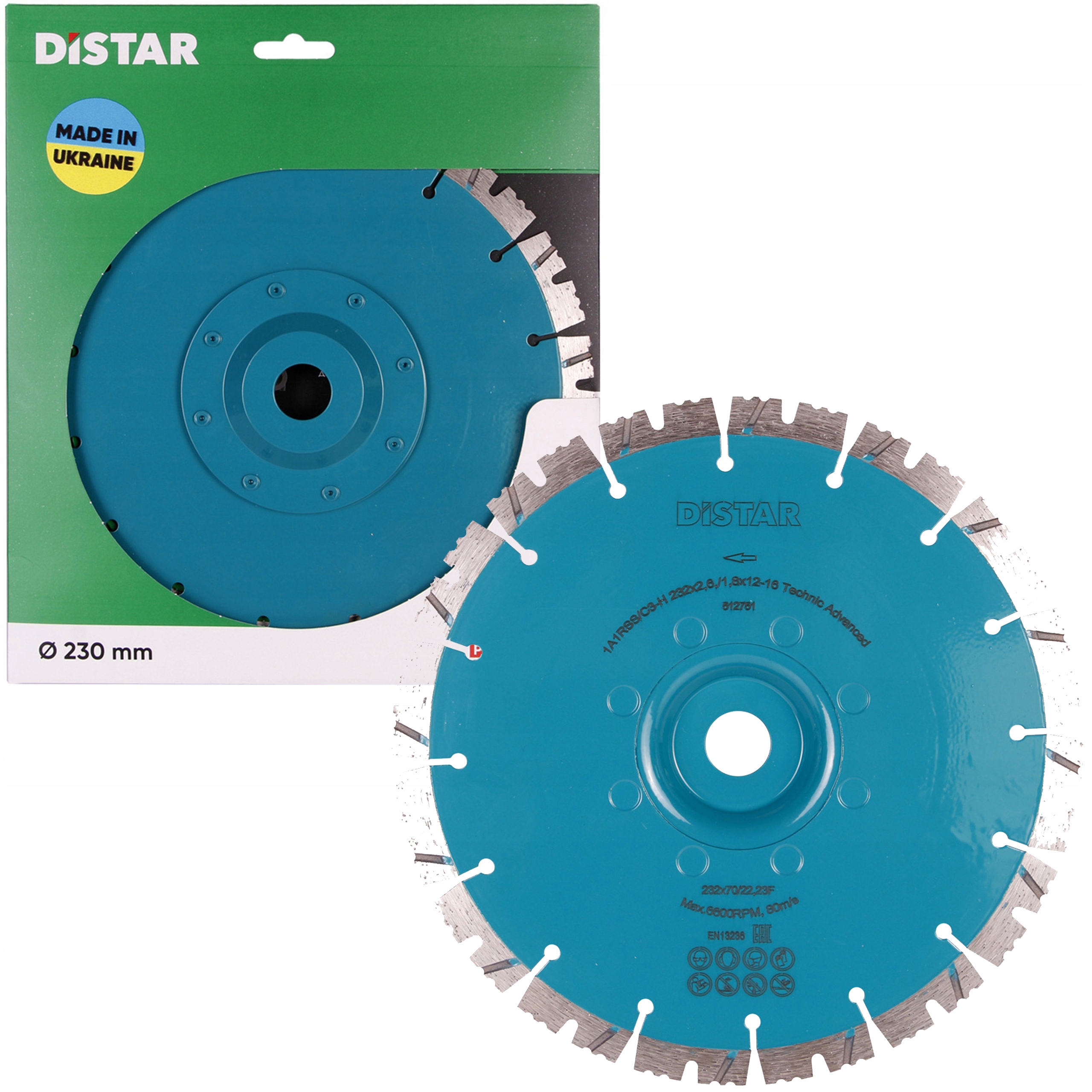Diamantový kotouč Distar 230x22,23 Technic Advanced, železobeton