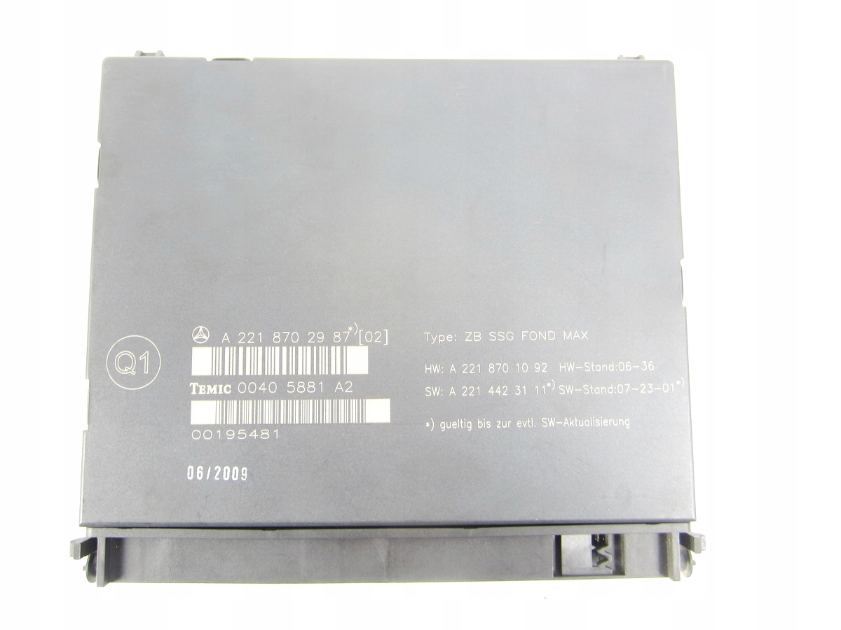 module control unit kanapy Mercedes W221