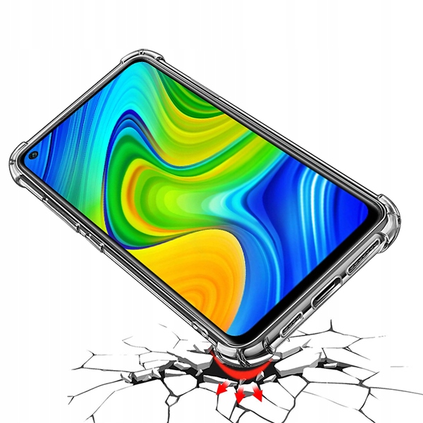 Etui PANCERNE SHOCKPROOF CLEAR do Redmi Note 9 Marka Inna
