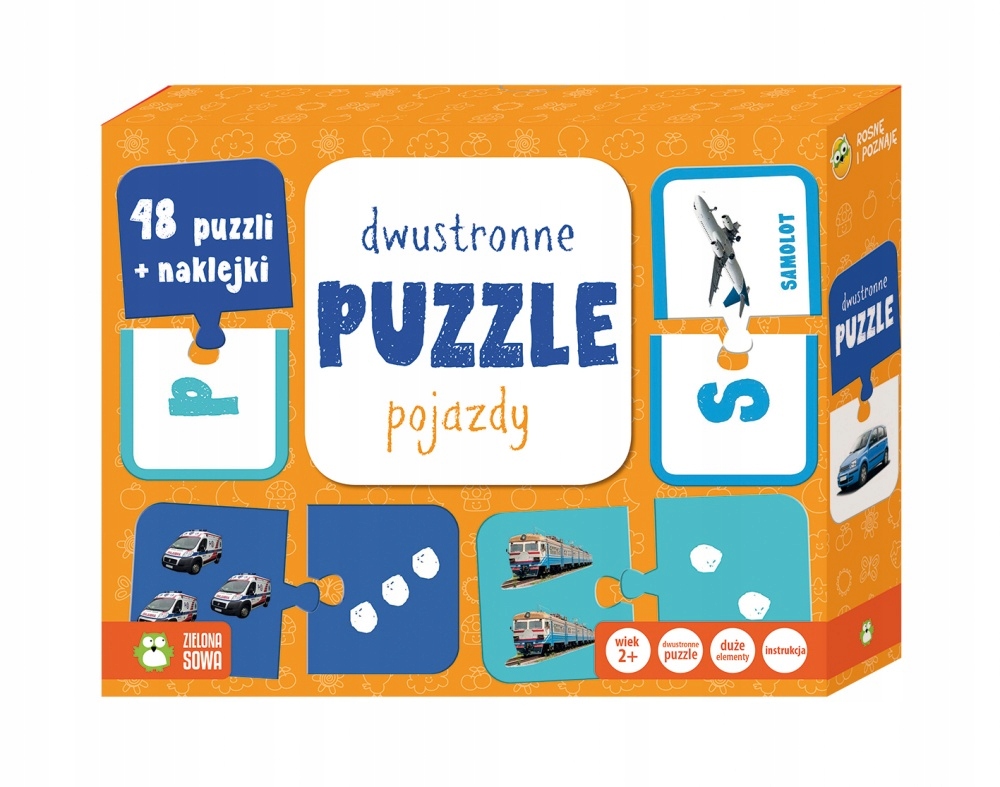 

Rosnę i poznaję Pojazdy puzzle dwustronne Kd