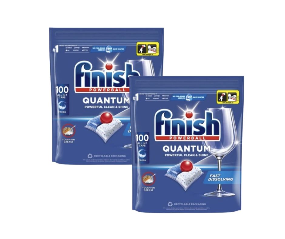 Levně Finish Kapsle do myčky All-in-1 Quantum sada 2x100ks