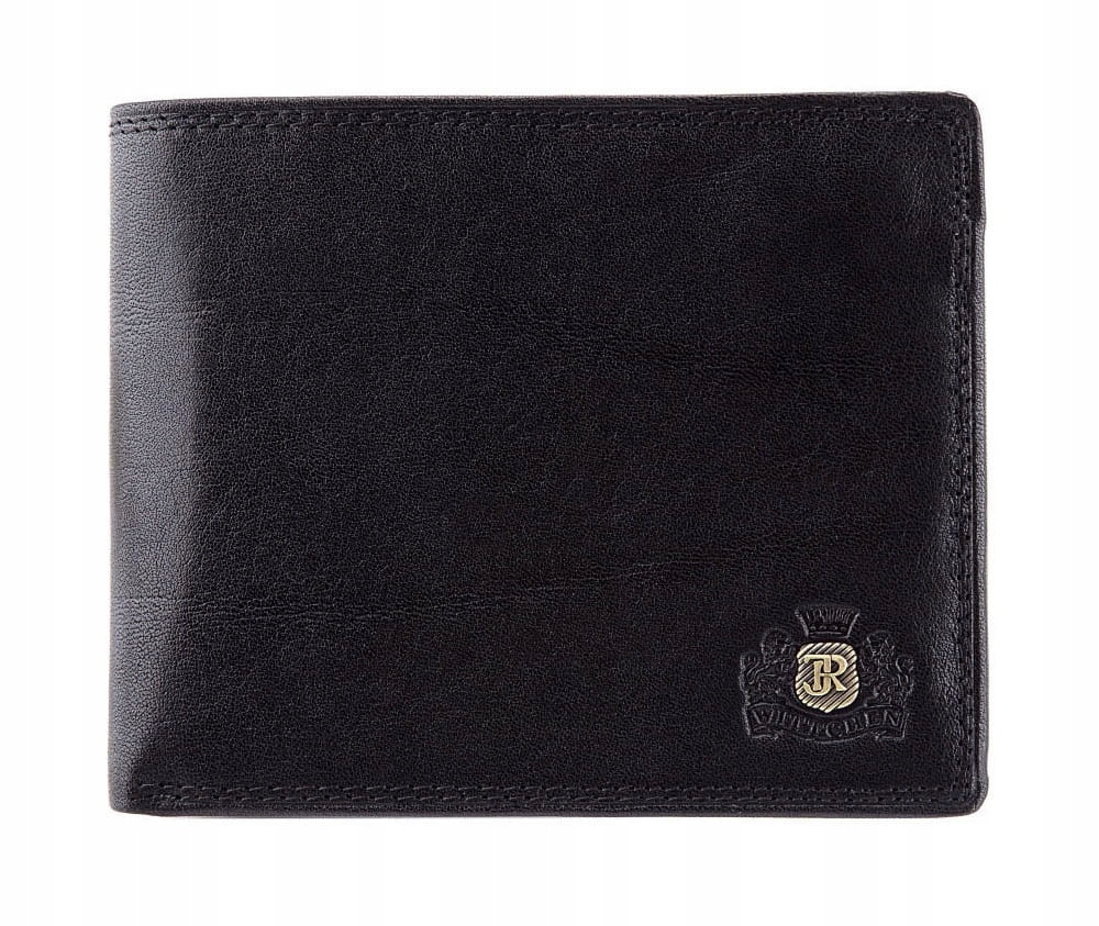 Černá elegantní pánská peněženka Wittchen Da Vinci 39-1-040-1 střední velikosti