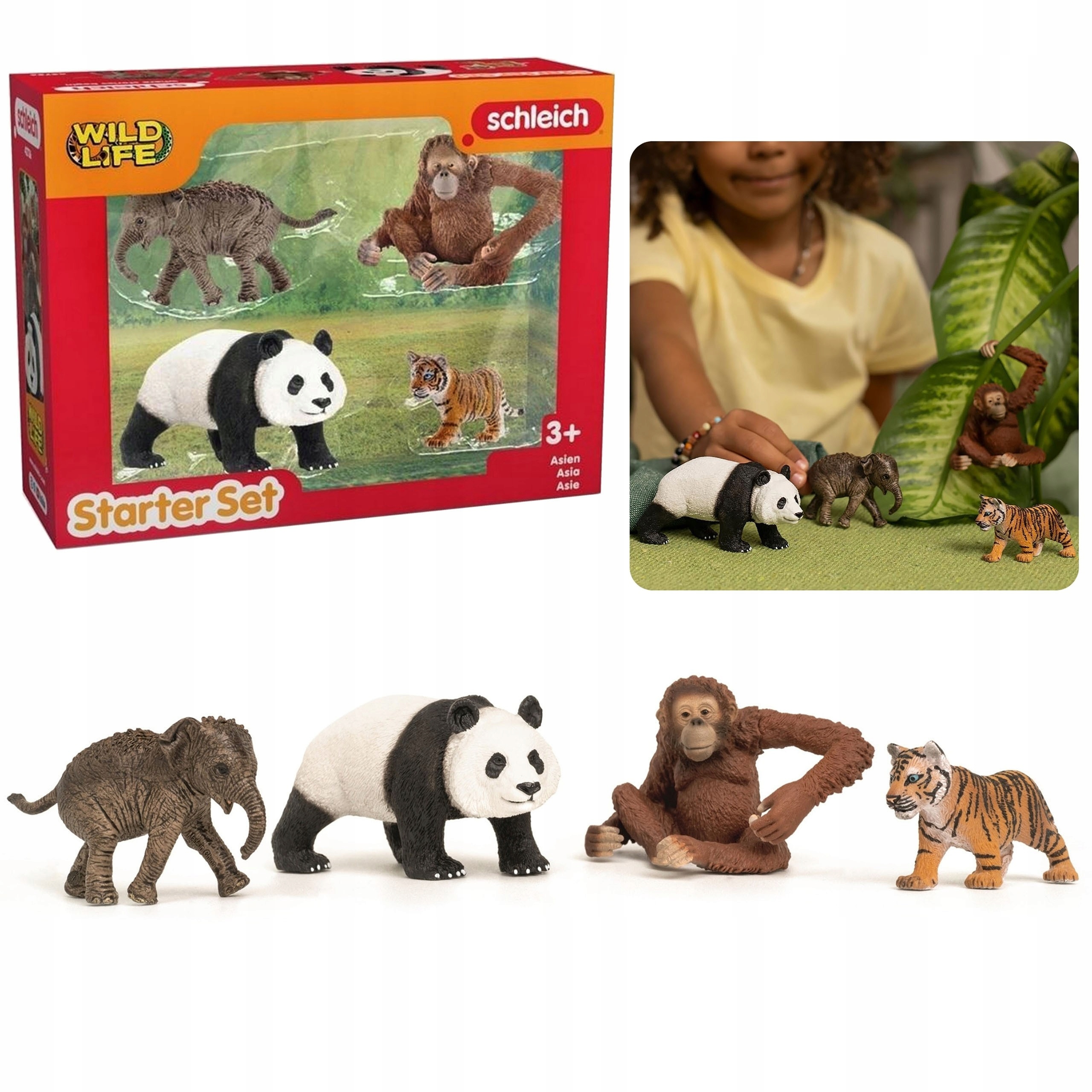 SLH42736 Schleich Wild Life Zestaw czterech dzikich zwierząt na start
