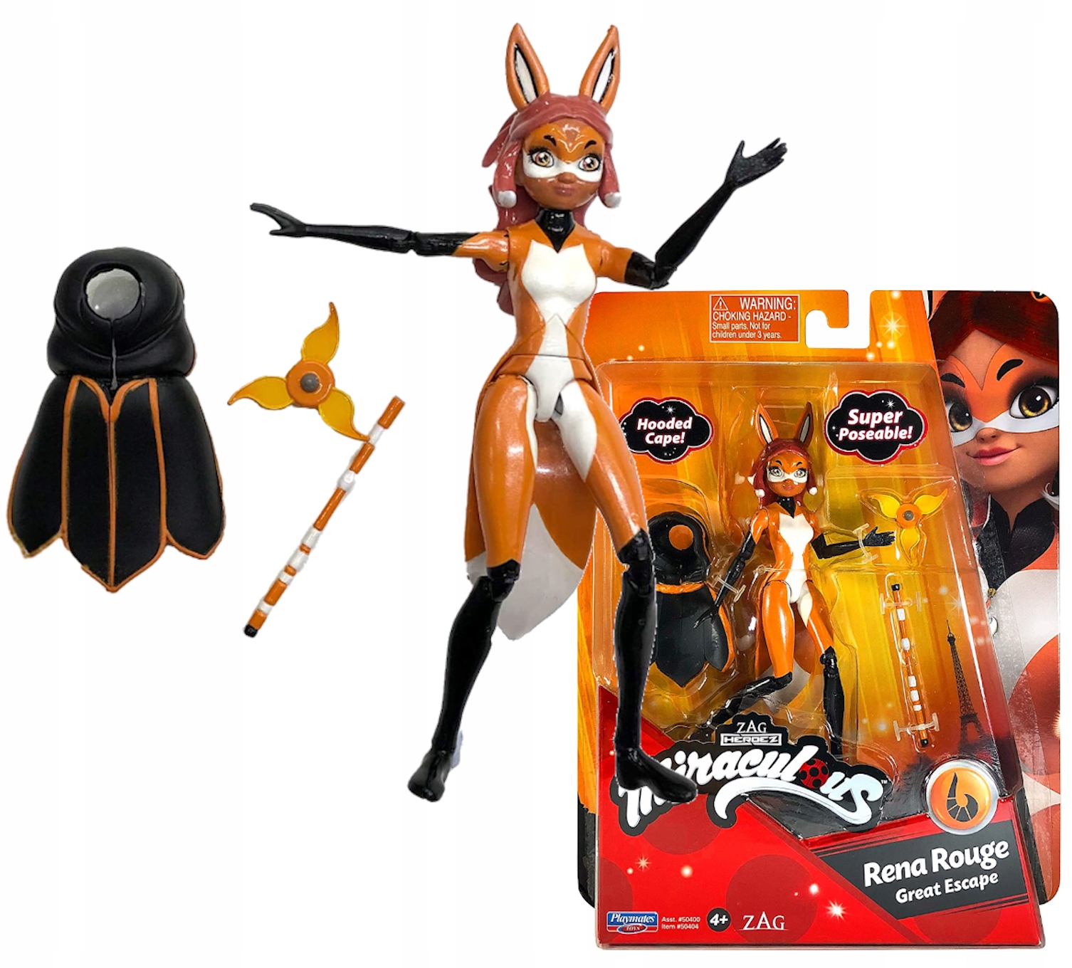 

Miraculous Biedronka Lalka Ruda Kitka + Strój