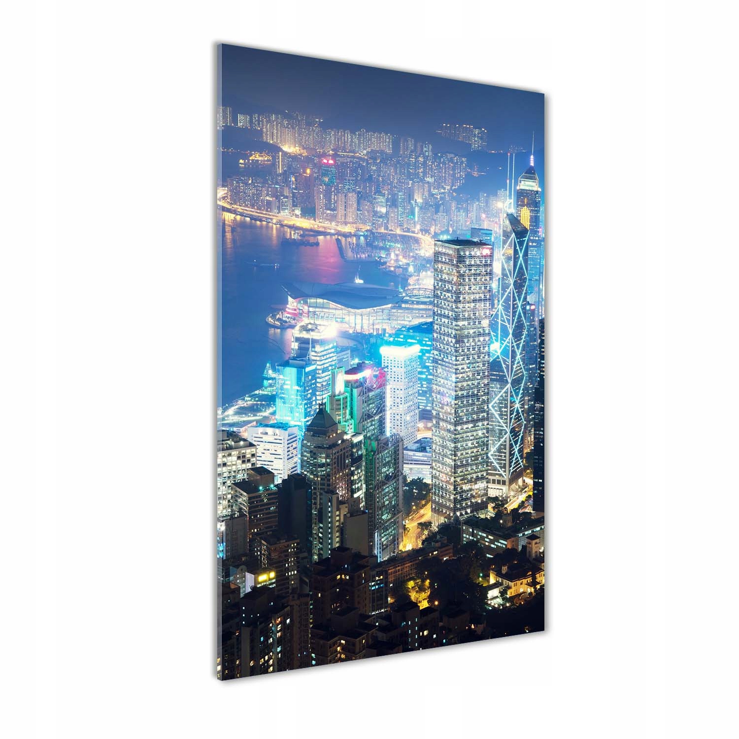 

Foto obraz akryl do salonu Hong kong nocą 70x140cm
