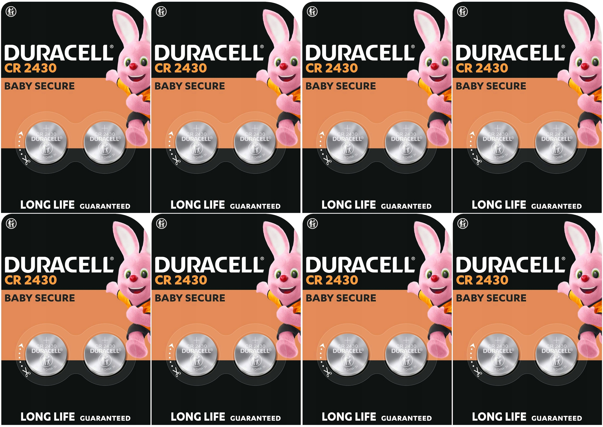 16x Silná Knoflíková Lithiová Baterie CR2430 DL2430 ECR2430 3V Duracell