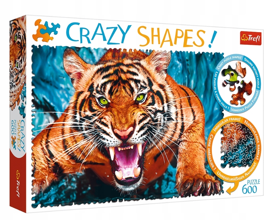 

Trefl, Puzzle 600: Crazy Shapes! Oko w oko z tyg