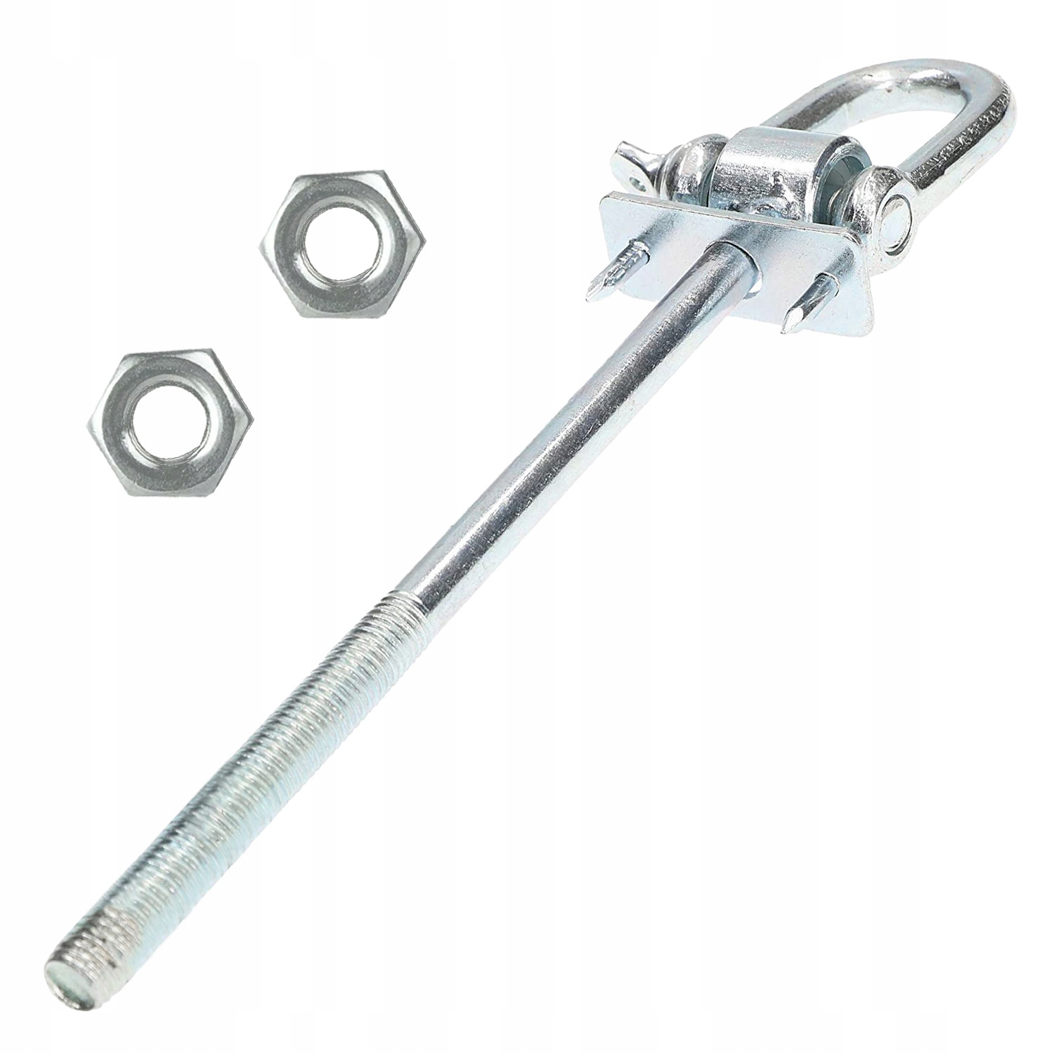 Hak huśtawkowy M10x200 z szeklą i bolcami Waga produktu z opakowaniem jednostkowym 1 kg