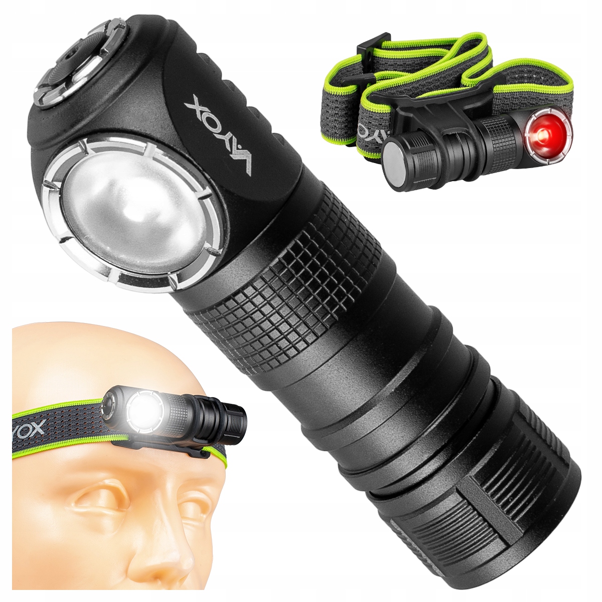 Latarka Led Czołowa Ręczna Akumulatorowa Usb-c Explorer 500LM Pro Vayox