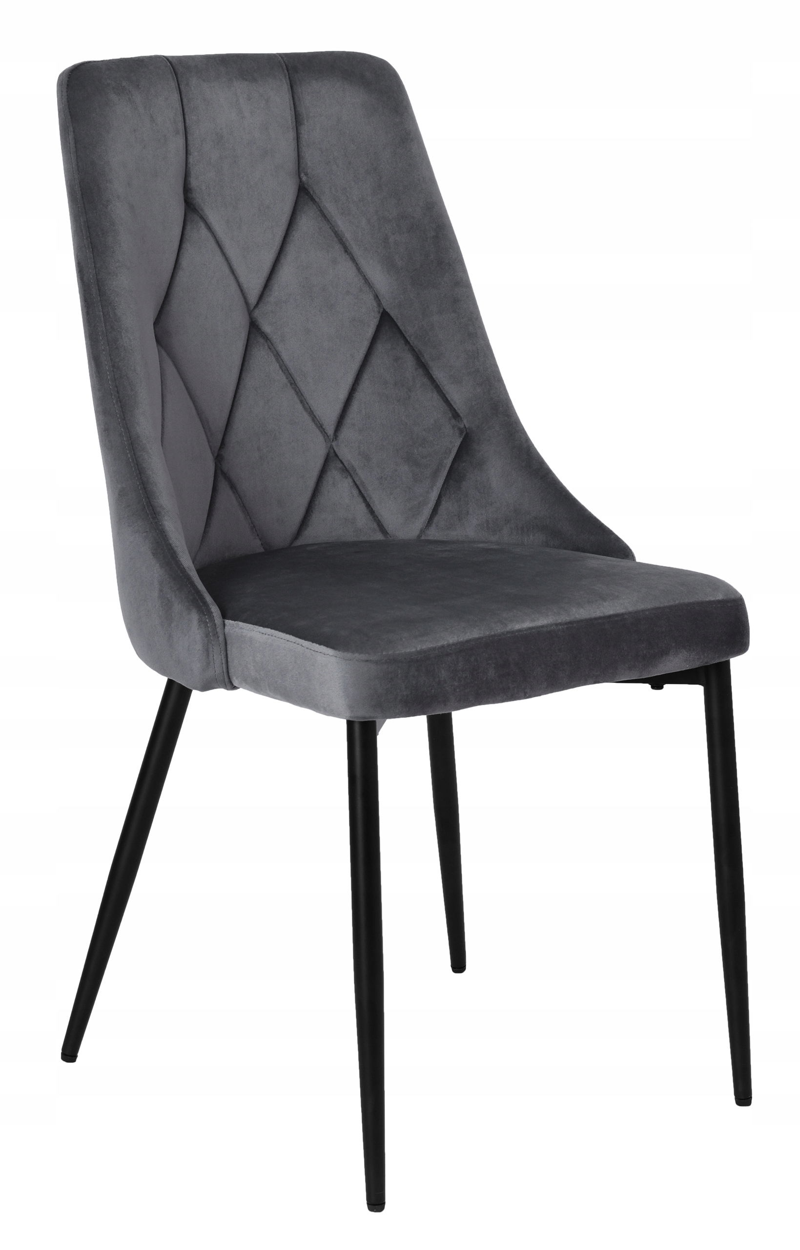 Čalouněné Velurové Křeslo S Prošívanými Kovovými Nohami Do Jídelny Obývacího Pokoje