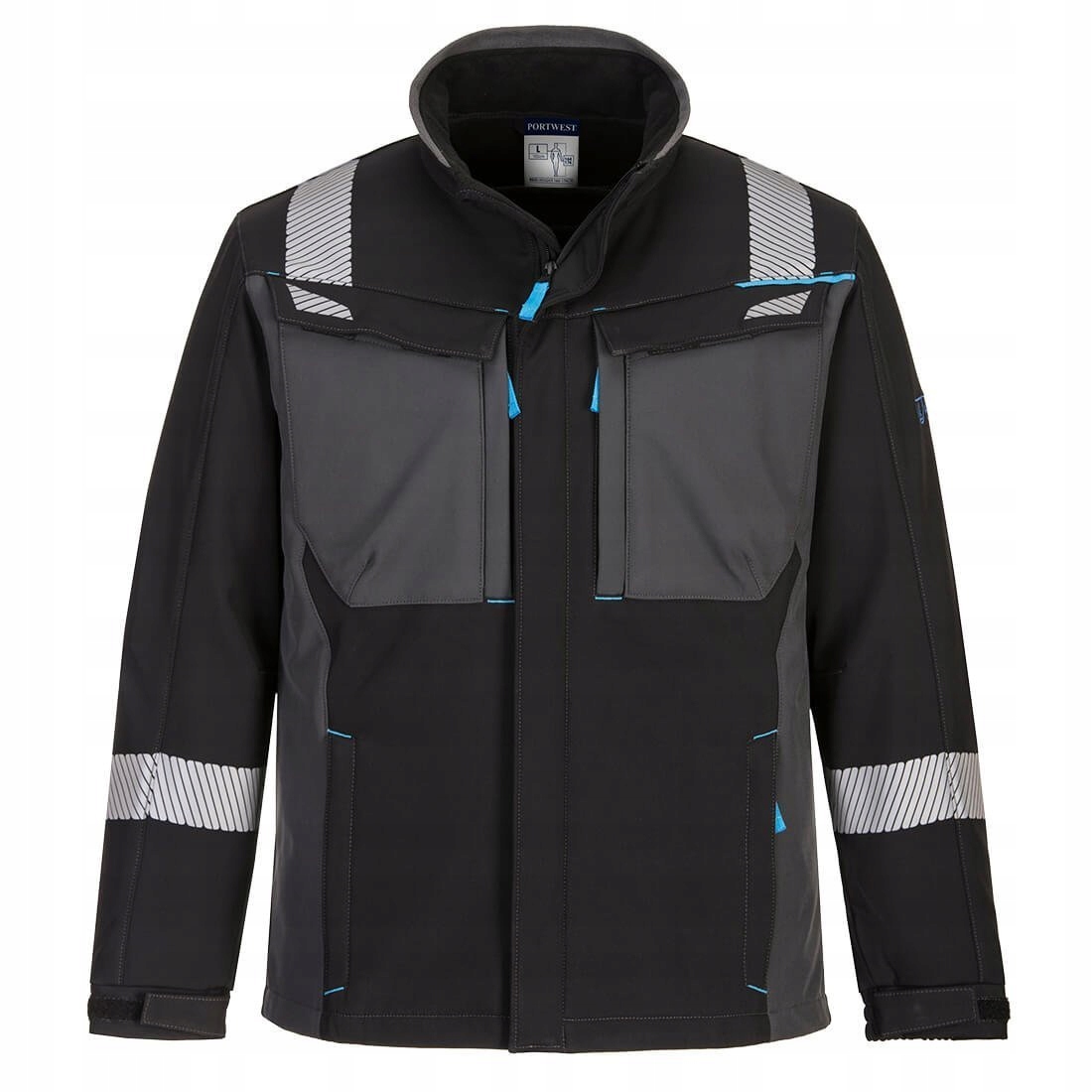 Těžko hořlavá softshellová multiochranná bunda WX3 Modaflame Černá vel. XXXL