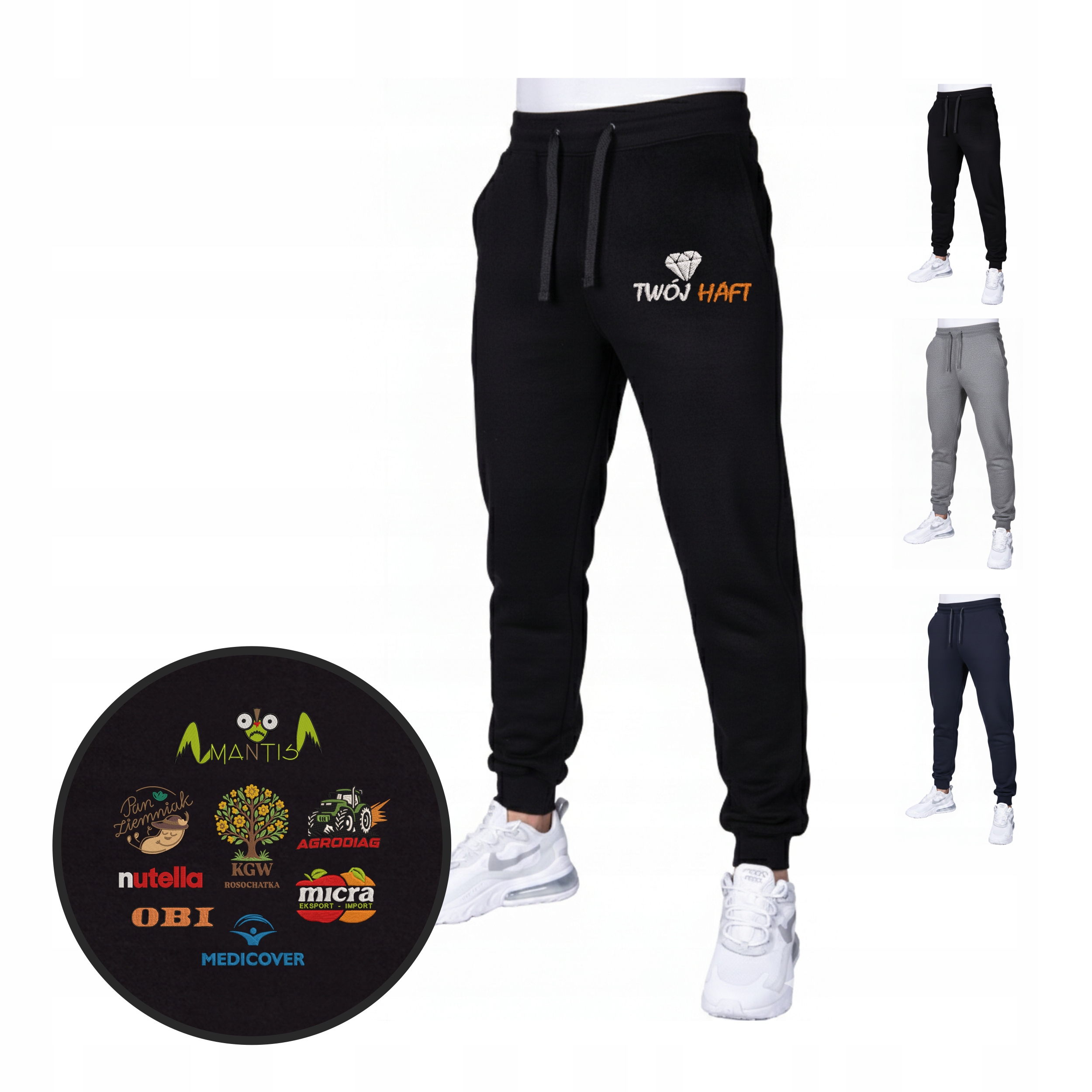 Pánské Joggery Kalhoty Vlastní Výšivka (ne potisk) Vaše Logo Dresové S-xxl