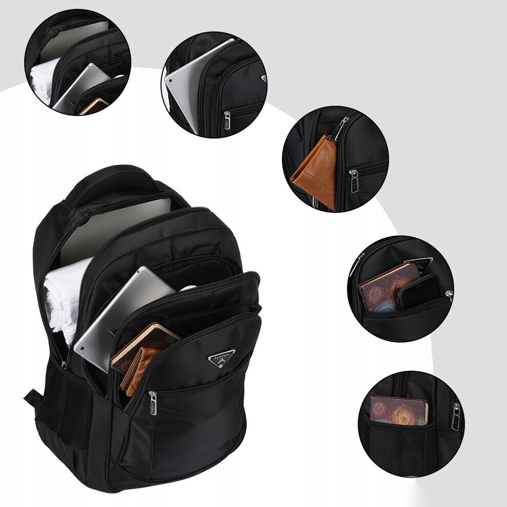 PLECAK NA LAPTOPA PLECAK SZKOLNY PLECAK ROBOCZY 55L REGULOWANY WODOODPORNY Wzór dominujący bez wzoru