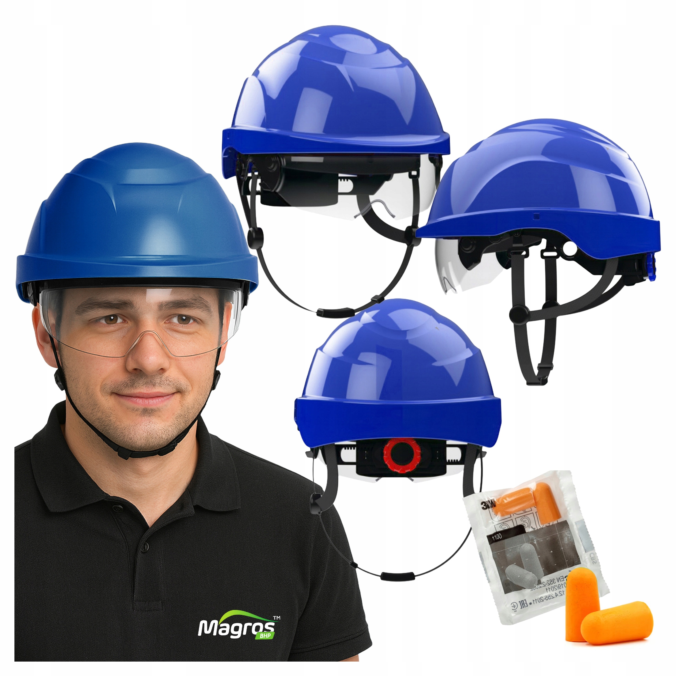 Průmyslová elektroizolační ochranná přilba pro elektrikáře Protekt Atra 20