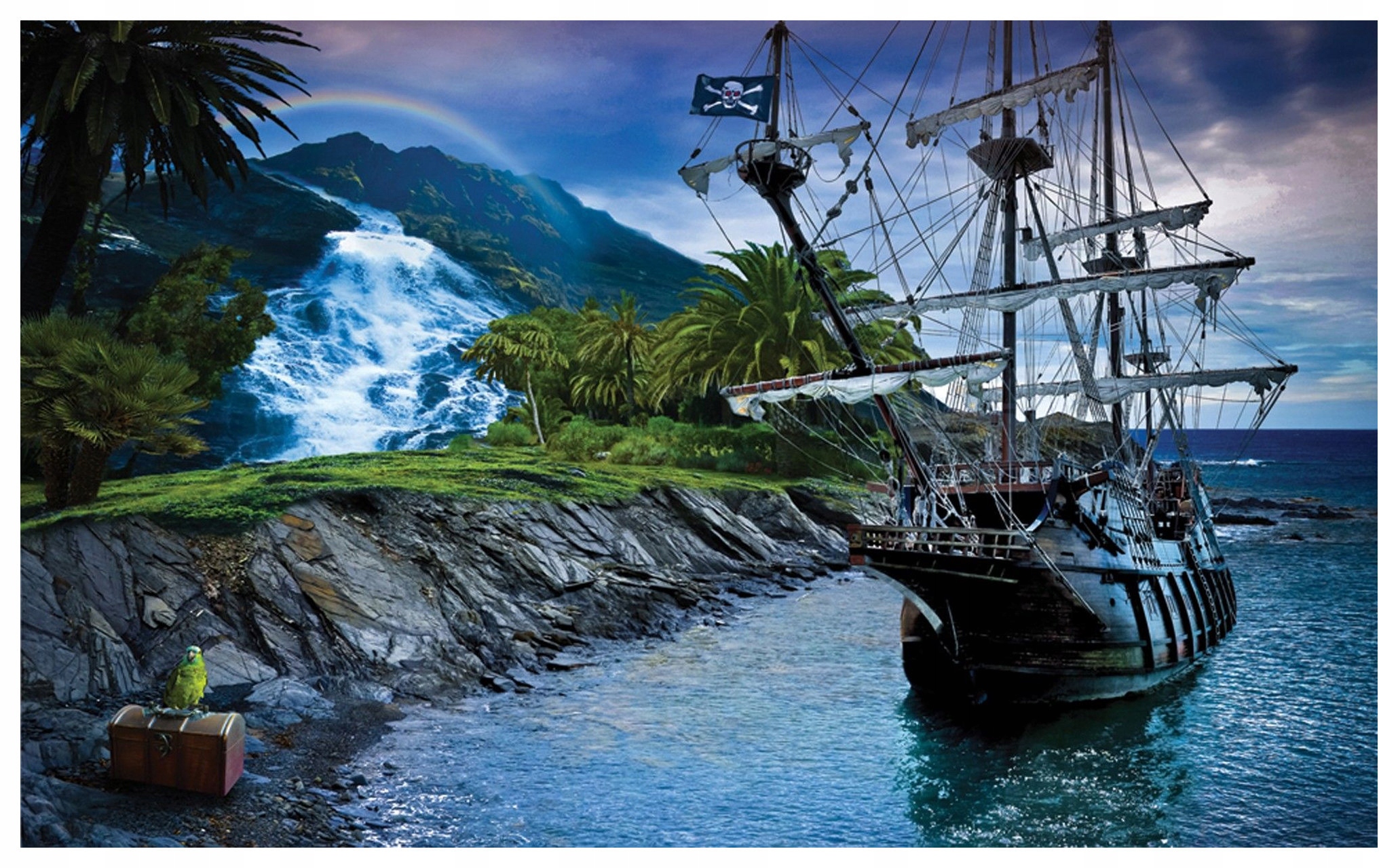 Fototapeta Piráti z Karibiku dobrodružství v tropickém moři 254x184 lepidlo