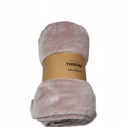 Koc KRAF polar CIEPŁY 200x220 cm różowy Marka JYSK