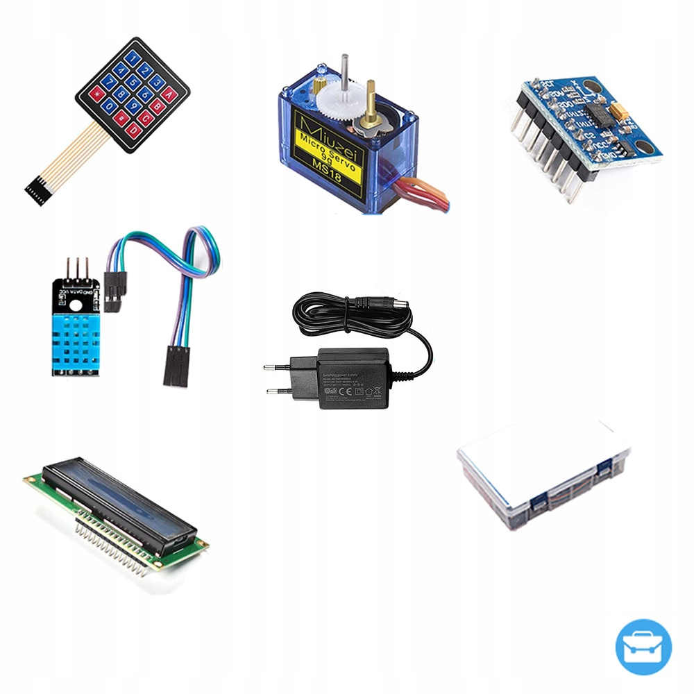 Zestaw do nauki programowania z Arduino w pudełku + Kurs, 247 komponentów