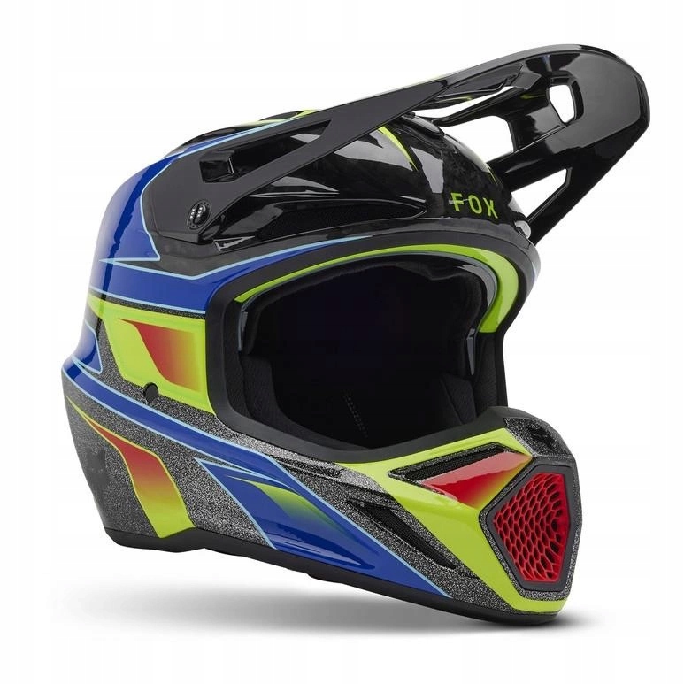 Helma Fox V3 Rs Carbon Acric Multi modrá žltá fluo červená Darčeky