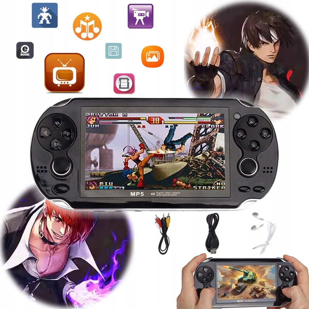 Konsola Przenośna Do Retro 10000 Gier Wiele Symulatorów 4.3", Wyjście Tv