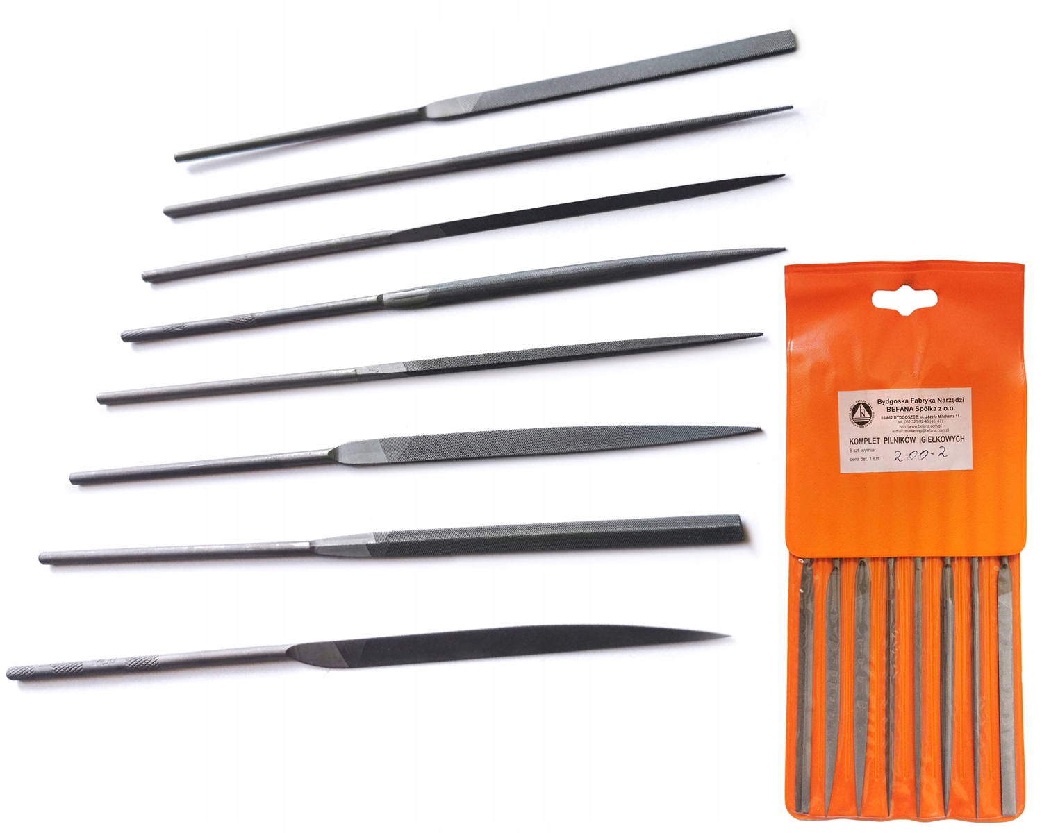 KOMPLET PILNIKÓW IGLAKÓW IGIEŁKOWYCH 200/2 BEFANA