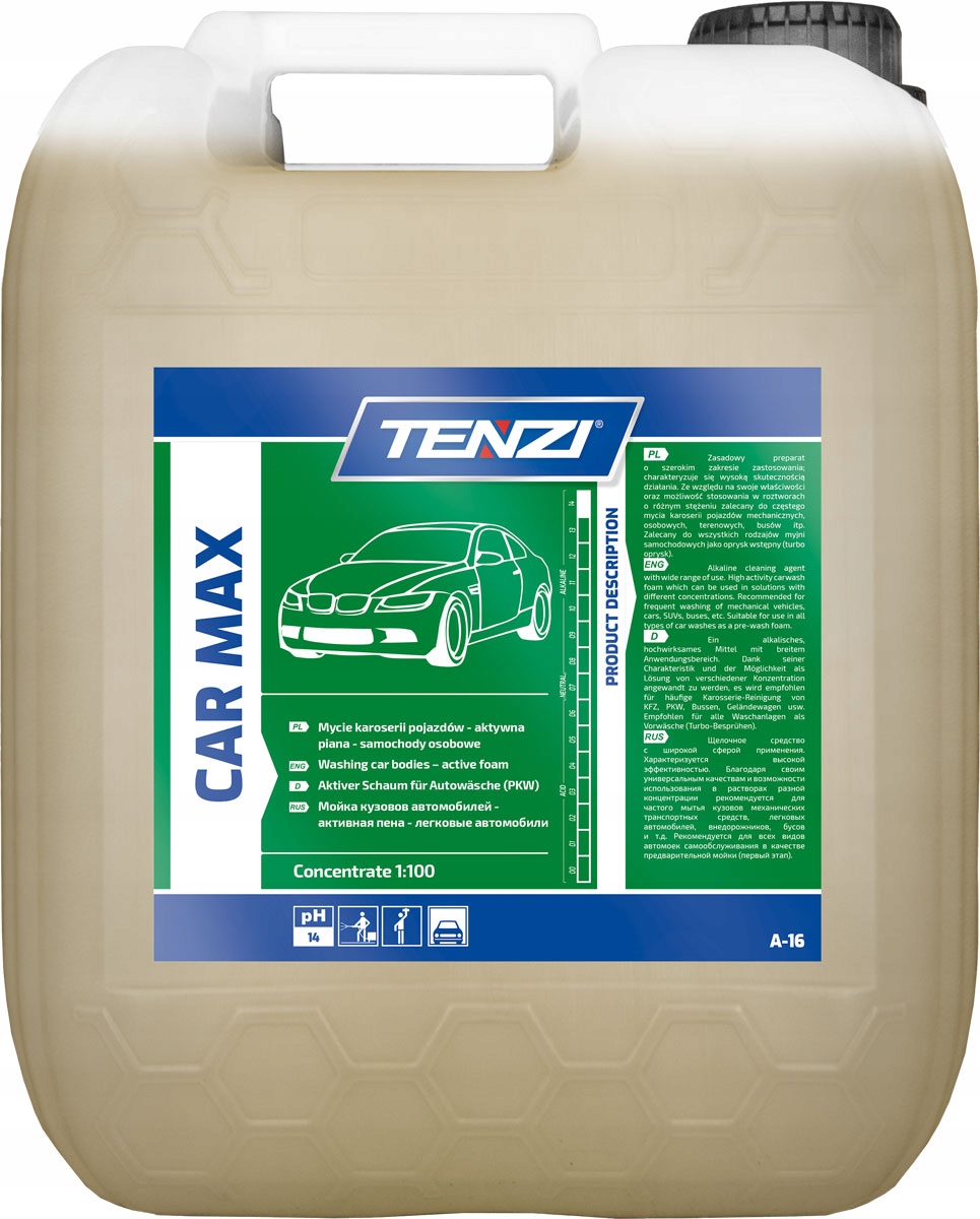 Tenzi Car Max Aktywna piana do mycia samochodów aut 5L