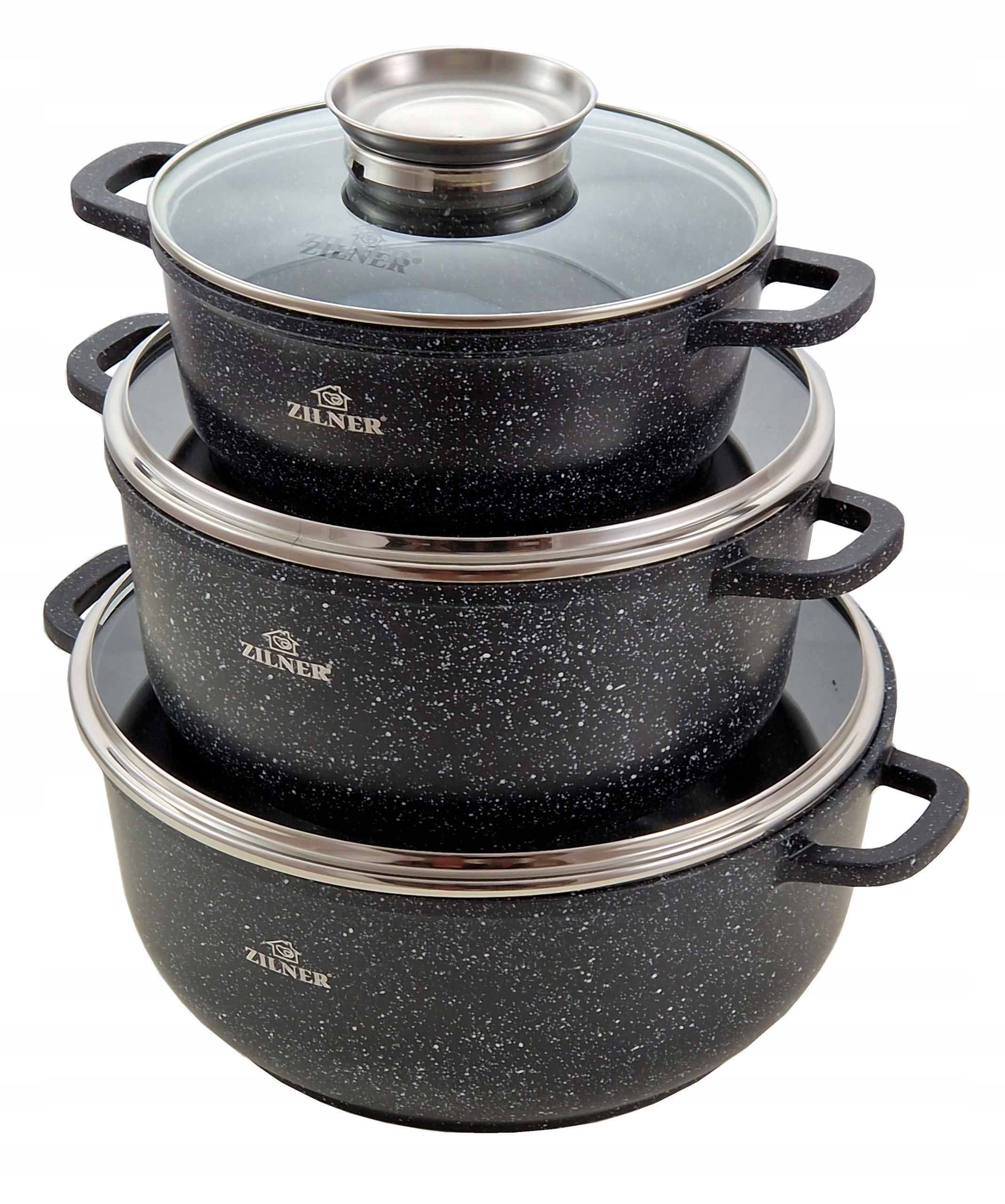 

Zestaw Garnków Garnki Zilner Marmurkowe 6el Indukc