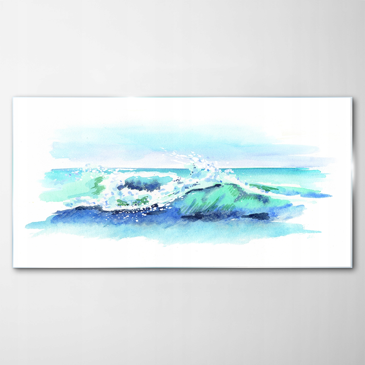 

Obraz na Szkle Dekor Akwarele Ocean Fale 120x60